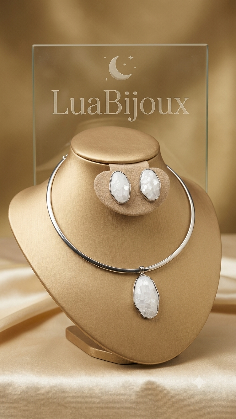 Conjunto orgânico prateado